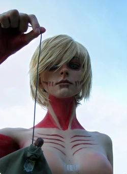 Shingeki no Kyojin Female Titan Cosplay by Kristen