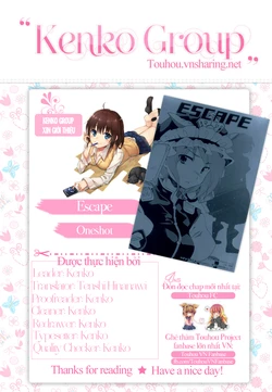 (C73) [Rocket Nenryou 21 (Aki Eda)] ESCAPE (Touhou Project) [Vietnamese Tiếng Việt] [Kenko]