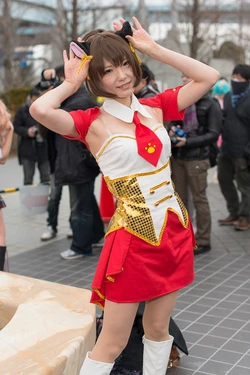 Maekawa Miku (Idolmaster) by Aki!