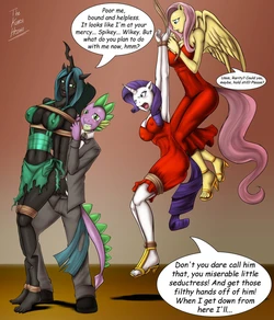 (kuroihoshi)  "Greedy Dragon" comic + collored antro pics