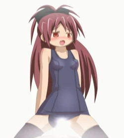 [Pain Train] Kyouko-chan no Cosplay Umanori GIF (Puella Magi Madoka Magica)