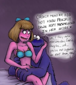 Sesame Street - Cookie Monster,  Oscar the grouch