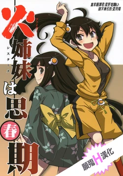 (C84) [OVERALL (Yu-ji,Joni,Okachi)] Fire Sisters wa Shishunki (Bakemonogatari) [Chinese] [願殤H漢化]