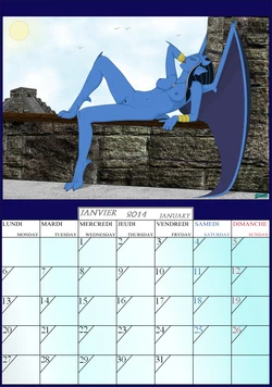 Gargoyles 2014 Calender & Gallery (Art by Fab, VP & Var. Artist)