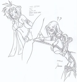 My miny (protoka) Ivy & Venom _ Sketches work