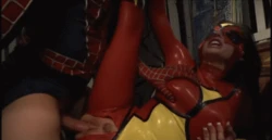 Spiderman having a great time