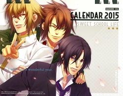Hakuouki Calendar 2015 SSL (Table Version)