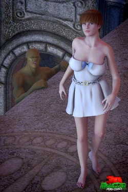 [3D Monster Porn Comics] Girl and Green Goblin