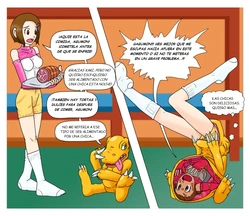 GUILMON VORE MINI COMIC (ARTIST Jimmsugomi) (SPANISH)