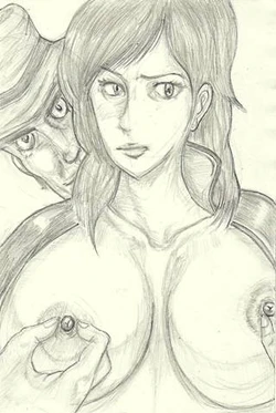 乳首コリコリしてます。
