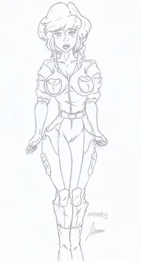 April O´Neil _ My miny _ Sketch work_1
