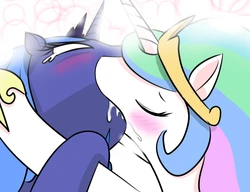 Celestia Checking Luna's Orifices For Banana