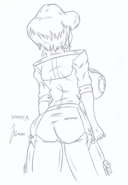 April O´Neil _ My miny _ Sketch work_2