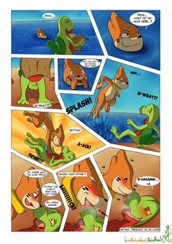 [Asbel_Lhant] Beach Dangers (Pokemon)