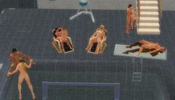 Dead or Alive SWIMMING POOL ORGY
