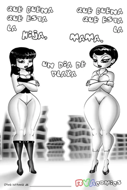 [RVAComics]Que buena que esta la hija, que buena que esta la mama - Un dia de playa