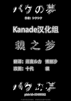 [Sikusiku] Baku no Yume | 貘之梦 (Touhou Project) [Chinese] [kanade汉化组]