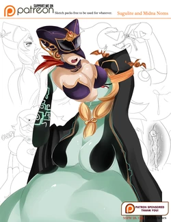 [Saintxtail]  Sugulite and Midna Vore sketch pack