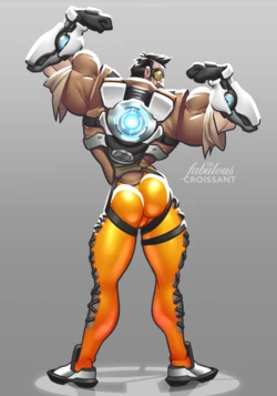 [The Fabulous Croissant] Tracer Butt shot (Overwatch)