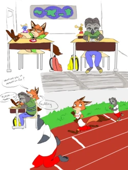 [Quirky Middle Child] track team (Zootopia)
