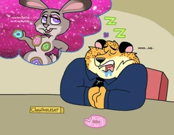 [cookie lovey] Benjamin Clawhauser x Judy Hopps (Zootopia)