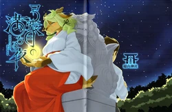 (Kansai! Kemoket 4) [Inayama Shrine (Kame)] Yumiharizuki no Michiru Yoru [Russian] {Vladislavis}