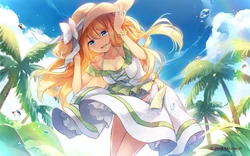 [Microsoft] Silverlight Azure Girl Wallpaper 2010-