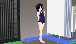 [I.M.K] Encased in the Pool Changing Room
