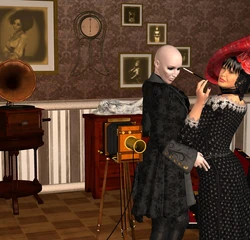 la sposa cadavere capitolo 29: foto osè parte 7 madam Ursula (work in progress) [mromano5]
