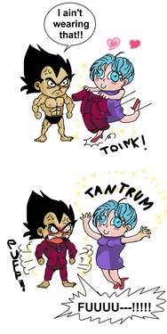 Bulma Licks Vegeta's Feet