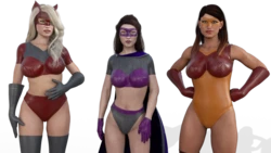 Villainess Vixens Lesbian Threesome