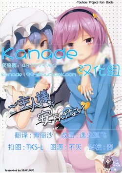 (C91) [SEACLOUD (Arai Togami)] Goshujin-sama wa Yasuragenai | 主人们睡不着觉 (Touhou Project) [Chinese] [Kanade汉化组]