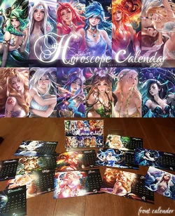 artist - Sakimichan_Horoscope Calendar 2017