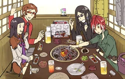 Persona 2 - Comiendo Yakiniku [Shima Chorako]