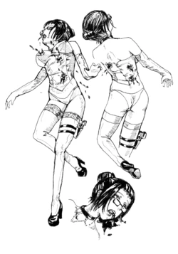 [CrimsonRed] リョナ 画稿