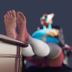 Busty Symmetra feet