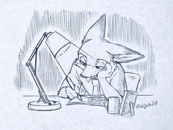 [Dogear (Inumimi Moeta)] Writting in The Middle of the Night is Nothing (Zootopia)