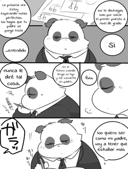 [Hyaku] Hajimemashite no reppapasan to panda papasan manga | Encantado de conocerte Lesser panda papa and Panda papa [Spanish]