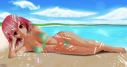 [BlackSaikou] Momo at the beach (To LOVE-Ru)
