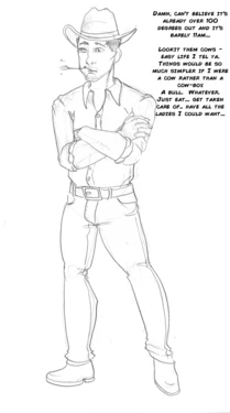 [Arania] The Cattle Drive Cowboy Bull and Cowgirl Cow