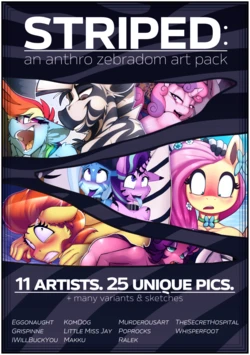 [Various] STRIPED: a anthro zebradom art pack [MLP]
