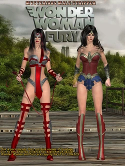 Wonder Woman and Fury in mysterious male stripper