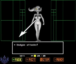 Undertale - Undyne Fight Remake Grey-yordle