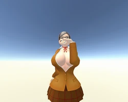 sizebox: triple macro girls and micro man Giantess