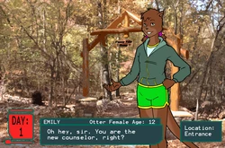 Adventures at Funnyville Camp (fake date sim game)