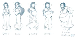 [Marrazan] Malon's pregnancy progression (Legend of Zelda: Ocarina of Time)