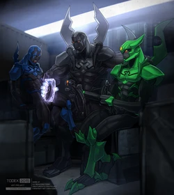 [Todex] Black + Blue + Green Beetle (Young Justice)