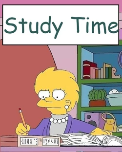 Study Time for Lisa Simpson