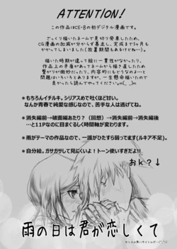 [CE-８] [Ichiruki] ame no hi wa kimi ga koishikute (Bleach)english