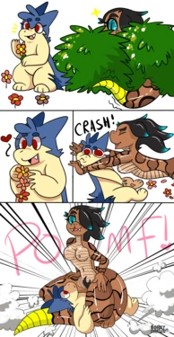 [Bork-Draws] Typhlosion X Snake Girl (Pokemon)